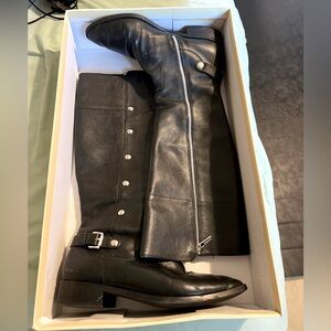 MK Michael Kors Leather Riding Boot